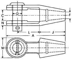 Open Spelter Socket