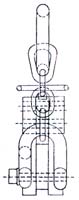 Chain Type Vertical Plate Lifting Clamp - Side View