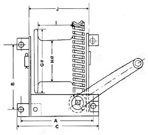 Wall Mounted Winches - Front View