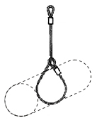 Two leg wire rope Sling
