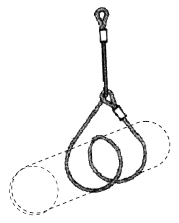 Two leg wire rope Sling