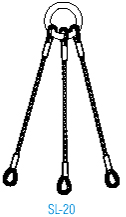 Three leg wire rope sling 